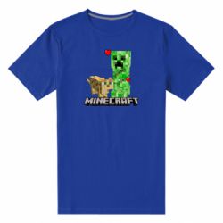 Мужская футболка премиум Creeper and Cat - PrintSalon
