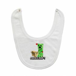 Слюнявчик  Creeper and Cat - PrintSalon