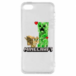 Чохол для iphone 5/5S/SE Creeper and Cat