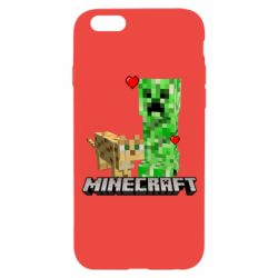 Чехол для iPhone 6/6S Creeper and Cat - PrintSalon
