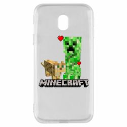 Чехол для Samsung J3 2017 Creeper and Cat - PrintSalon