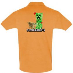 Мужское поло Creeper and Cat