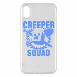 Чехол для iPhone X/Xs Creeper Squad - PrintSalon