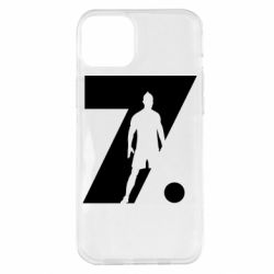 Чехол для iPhone 14 Plus Cristiano Ronaldo Silhouette Art - PrintSalon