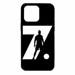 Чехол для iPhone 14 Pro Max Cristiano Ronaldo Silhouette Art - PrintSalon