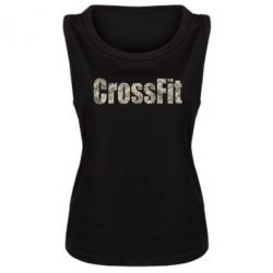 Женская майка CrossFit камуфляж - PrintSalon