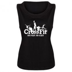 Женская майка Crossfit No pain No Gain - PrintSalon
