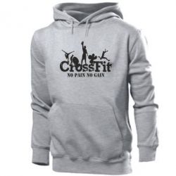 Мужское худи Crossfit No pain No Gain - PrintSalon