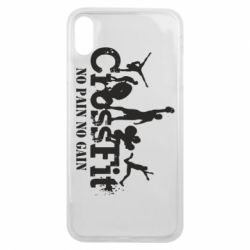 Чехол для iPhone Xs Max Crossfit No pain No Gain - PrintSalon