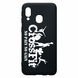 Чехол для Samsung A40 Crossfit No pain No Gain - PrintSalon