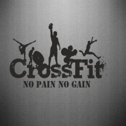 Наклейка Crossfit No pain No Gain - PrintSalon