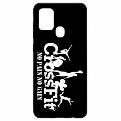 Чехол для Samsung A21s Crossfit No pain No Gain - PrintSalon