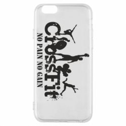 Чехол для iPhone 6/6S Crossfit No pain No Gain - PrintSalon