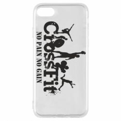 Чехол для iPhone 8 Crossfit No pain No Gain - PrintSalon