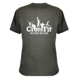 Камуфляжная футболка Crossfit No pain No Gain - PrintSalon