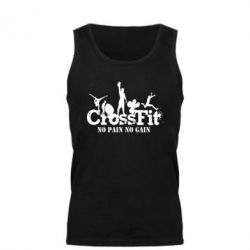 Мужская майка Crossfit No pain No Gain - PrintSalon