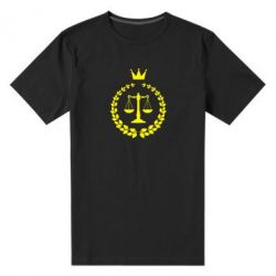 Мужская футболка премиум Crown for a lawyer - PrintSalon