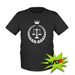 Детская футболка Crown for a lawyer - PrintSalon
