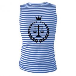 Майка-тельняшка Crown for a lawyer - PrintSalon