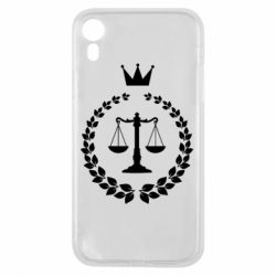 Чехол для iPhone XR Crown for a lawyer - PrintSalon