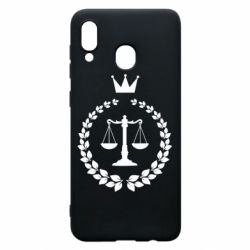Чехол для Samsung A20 Crown for a lawyer - PrintSalon