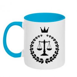 Чашка двокольорова Crown for a lawyer