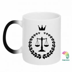 Чашка-хамелеон Crown for a lawyer - PrintSalon