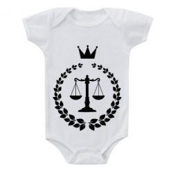 Детский бодик Crown for a lawyer - PrintSalon