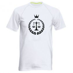 Мужская футболка для спорта Crown for a lawyer - PrintSalon