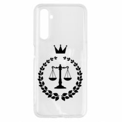 Чехол для Realme 6 Crown for a lawyer - PrintSalon