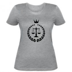 Женская футболка Crown for a lawyer - PrintSalon