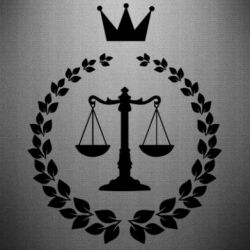 Наклейка Crown for a lawyer - PrintSalon