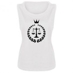 Женская майка Crown for a lawyer - PrintSalon