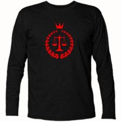 Футболка с длинным рукавом Crown for a lawyer - PrintSalon