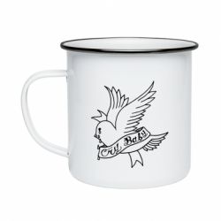 Кружка эмалированная Cry Baby bird cries - PrintSalon