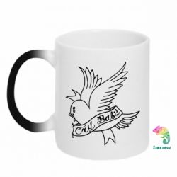 Чашка-хамелеон Cry Baby bird cries - PrintSalon