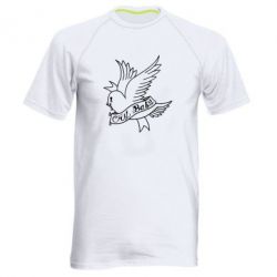 Мужская футболка для спорта Cry Baby bird cries - PrintSalon