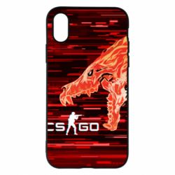 Чехол для iPhone X/Xs CS GO Howl  glitch