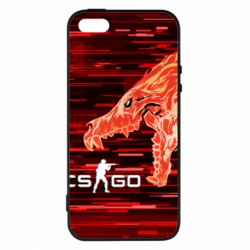 Чехол для iPhone5/5S/SE CS GO Howl  glitch - PrintSalon