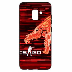 Чехол для Samsung A8+ 2018 CS GO Howl  glitch - PrintSalon