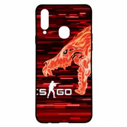 Чехол для Samsung A20s CS GO Howl  glitch - PrintSalon