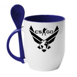 Чашка с ложкой CS GO - PrintSalon