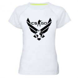 Женская футболка для спорта CS GO - PrintSalon