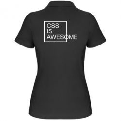 Женское поло CSS is awesome - PrintSalon