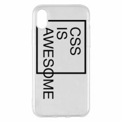 Чехол для iPhone X/Xs CSS is awesome - PrintSalon