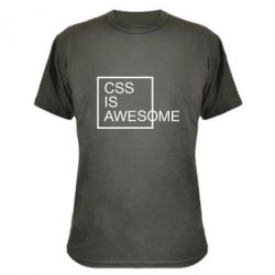 Камуфляжная футболка CSS is awesome - PrintSalon