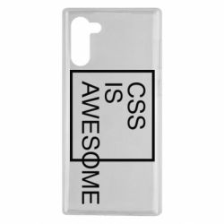 Чехол для Samsung Note 10 CSS is awesome - PrintSalon