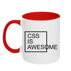 Чашка двокольорова CSS is awesome