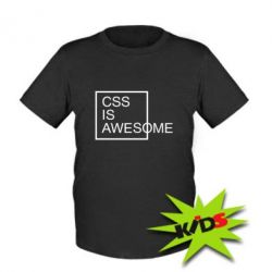 Детская футболка CSS is awesome - PrintSalon