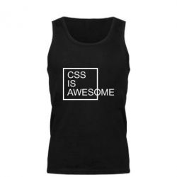 Мужская майка CSS is awesome - PrintSalon